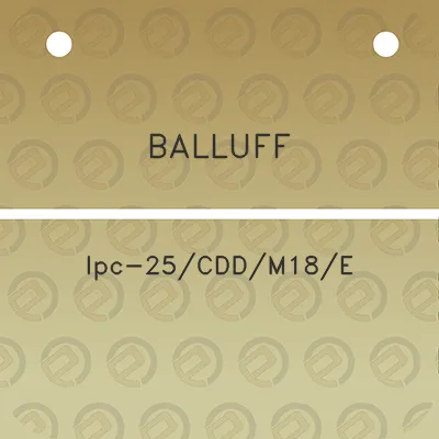 balluff-lpc-25cddm18e