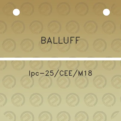 balluff-lpc-25ceem18