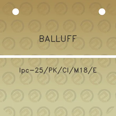 balluff-lpc-25pkcim18e