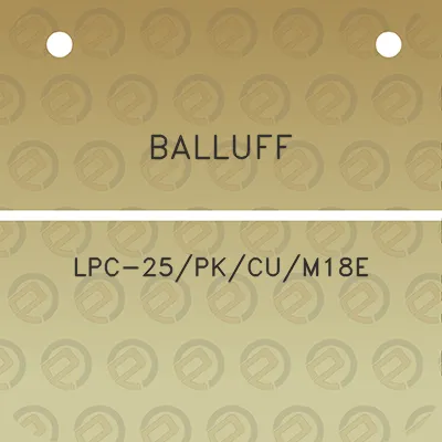 balluff-lpc-25pkcum18e