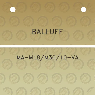 balluff-ma-m18m3010-va