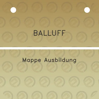 balluff-mappe-ausbildung