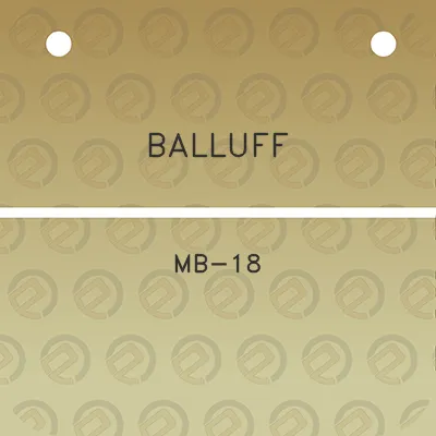 balluff-mb-18