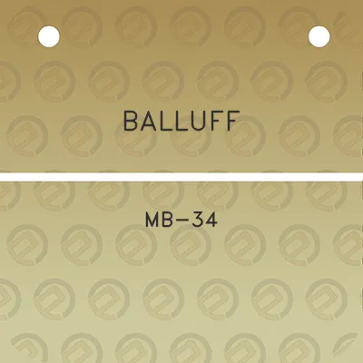 balluff-mb-34