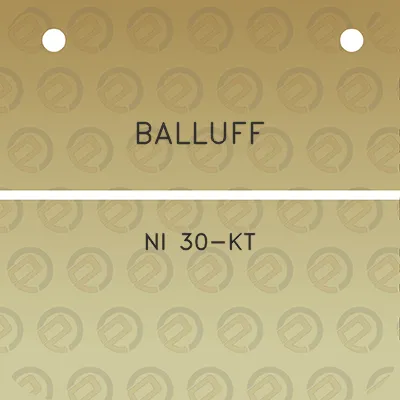 balluff-ni-30-kt