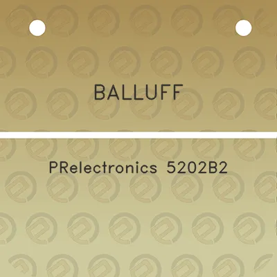 balluff-prelectronics-5202b2