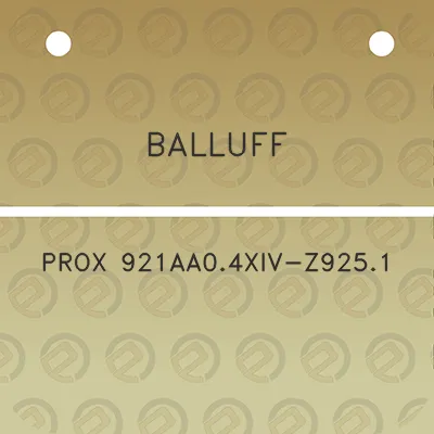 balluff-prox-921aa04xiv-z9251