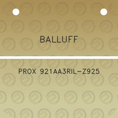 balluff-prox-921aa3ril-z925