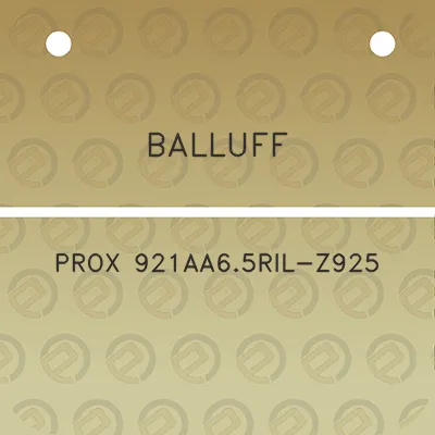 balluff-prox-921aa65ril-z925