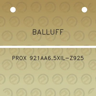 balluff-prox-921aa65xil-z925