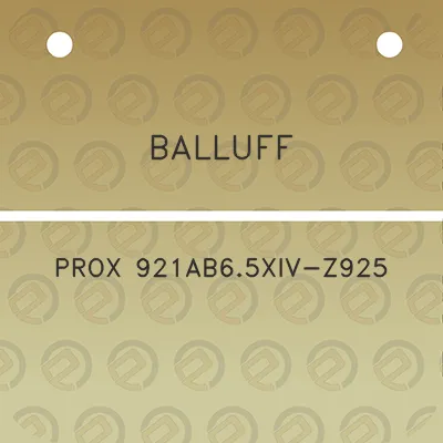 balluff-prox-921ab65xiv-z925