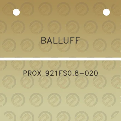 balluff-prox-921fs08-020