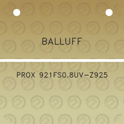 balluff-prox-921fs08uv-z925