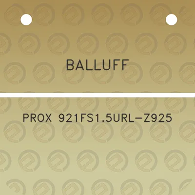 balluff-prox-921fs15url-z925