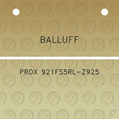 balluff-prox-921fs5rl-z925