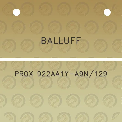 balluff-prox-922aa1y-a9n129