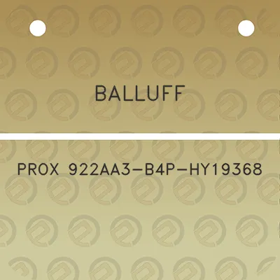 balluff-prox-922aa3-b4p-hy19368