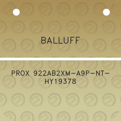 balluff-prox-922ab2xm-a9p-nt-hy19378