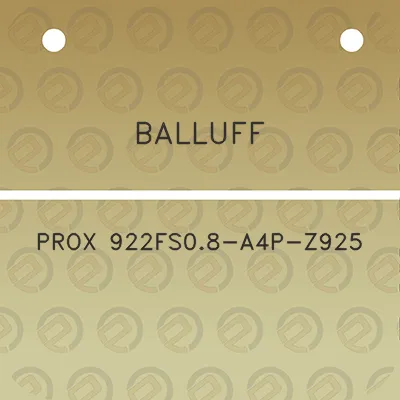 balluff-prox-922fs08-a4p-z925