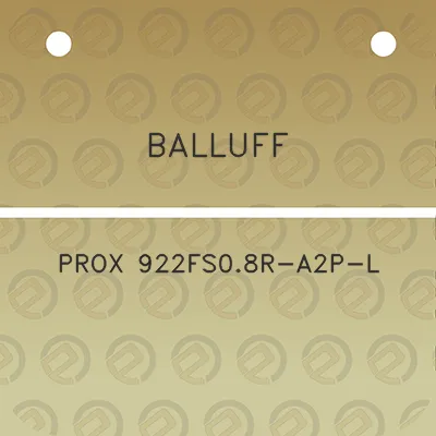 balluff-prox-922fs08r-a2p-l