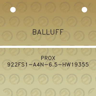 balluff-prox-922fs1-a4n-65-hw19355