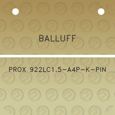 balluff-prox-922lc15-a4p-k-pin