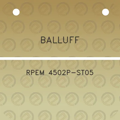 balluff-rpem-4502p-st05