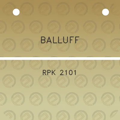 balluff-rpk-2101