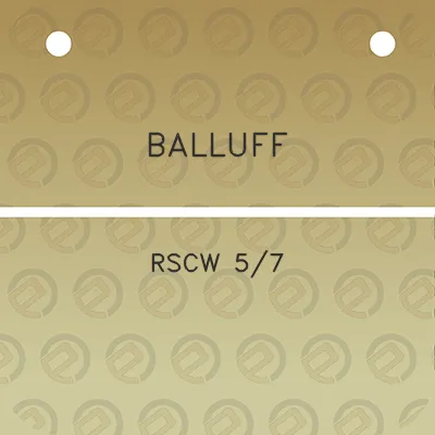 balluff-rscw-57