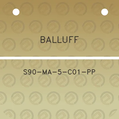 balluff-s90-ma-5-c01-pp