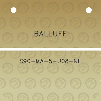 balluff-s90-ma-5-u08-nh