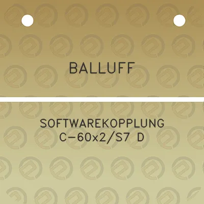 balluff-softwarekopplung-c-60x2s7-d