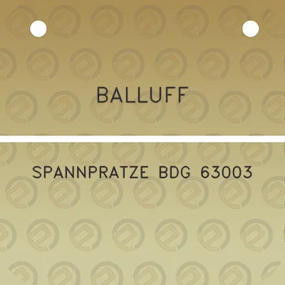 balluff-spannpratze-bdg-63003