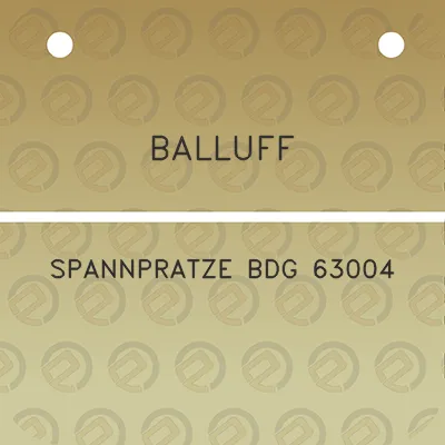 balluff-spannpratze-bdg-63004