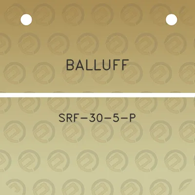 balluff-srf-30-5-p