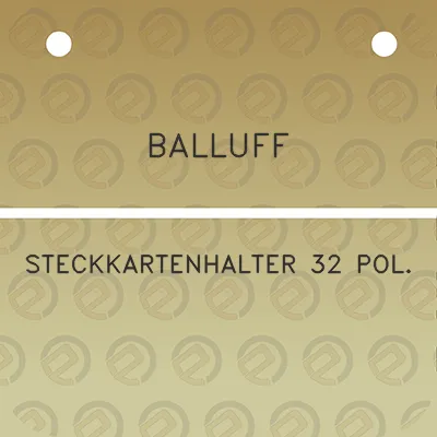 balluff-steckkartenhalter-32-pol