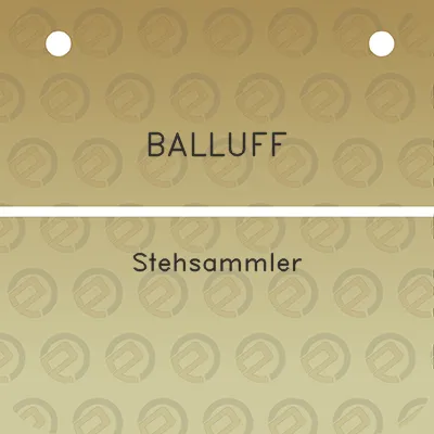 balluff-stehsammler