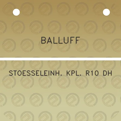 balluff-stoesseleinh-kpl-r10-dh