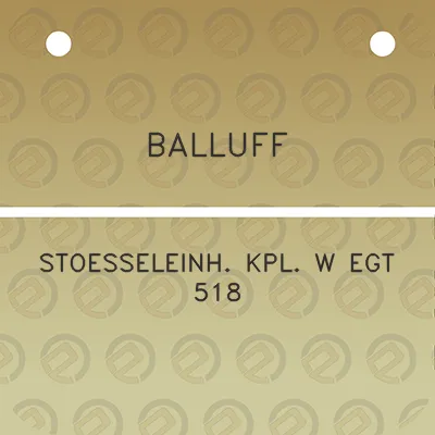 balluff-stoesseleinh-kpl-w-egt-518