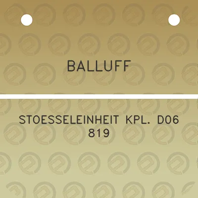 balluff-stoesseleinheit-kpl-d06-819