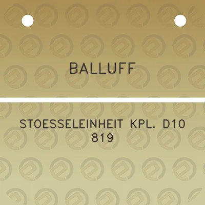 balluff-stoesseleinheit-kpl-d10-819