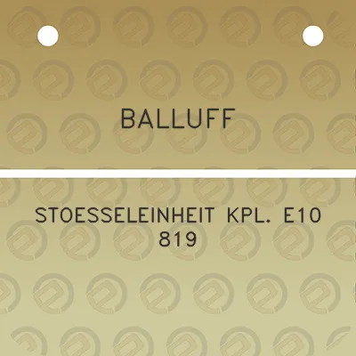 balluff-stoesseleinheit-kpl-e10-819