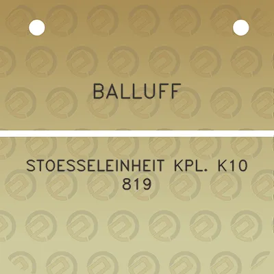 balluff-stoesseleinheit-kpl-k10-819