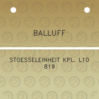 balluff-stoesseleinheit-kpl-l10-819