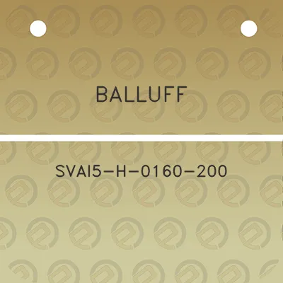 balluff-svai5-h-0160-200