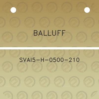 balluff-svai5-h-0500-210