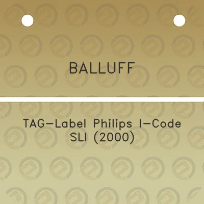 balluff-tag-label-philips-i-code-sli-2000