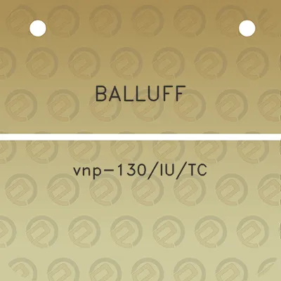 balluff-vnp-130iutc