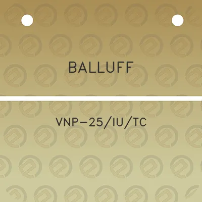 balluff-vnp-25iutc