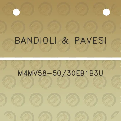 bandioli-pavesi-m4mv58-5030eb1b3u